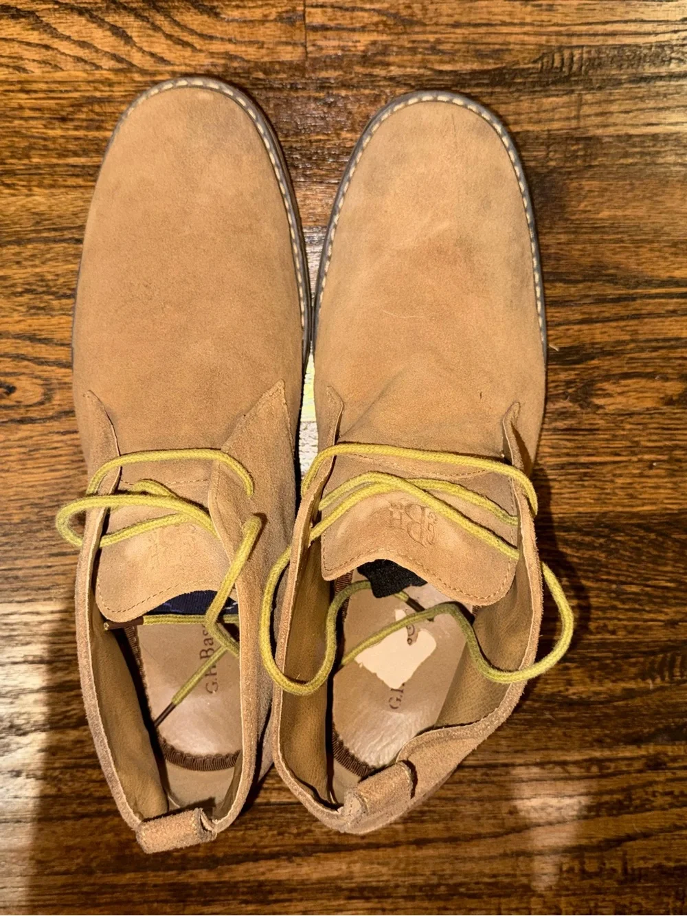 GH Bass “Pearce” Mens 11 D Tan Suede Leather Chukka Desert Boots Brown